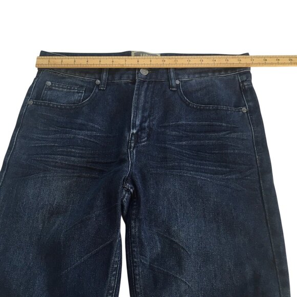 Jorts Mens 32 MBX Slim Denim Shorts Blue Dark Wash Relaxed Fit Casual - Picture 6 of 10